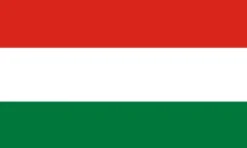 Stort Ungarsk Stof Flag, 90 x 150 cm