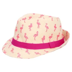 Stråhat med Flamingoer