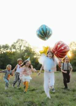 Stribet Cirkus Ballon, Grøn