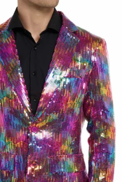 Suitmeister™ Blazer - Paillet Regnbue