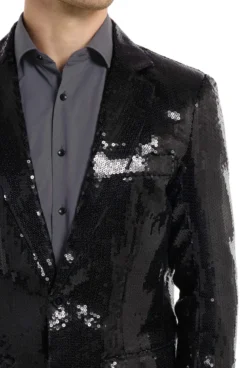 Suitmeister™ Blazer - Paillet Sort