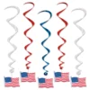 Swirls Med Amerikanske Flag