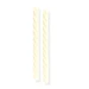 Swirl Stagelys Cremefarvet