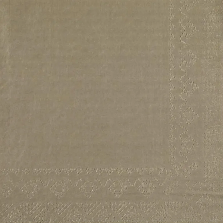 Taupe Gråbrune Frokostservietter 33 x 33 cm, 25 stk.