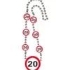 Trafikskilt Halskæde - 20 Års fødselsdag
