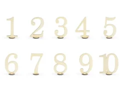 Træ Bordnumre, 1-10