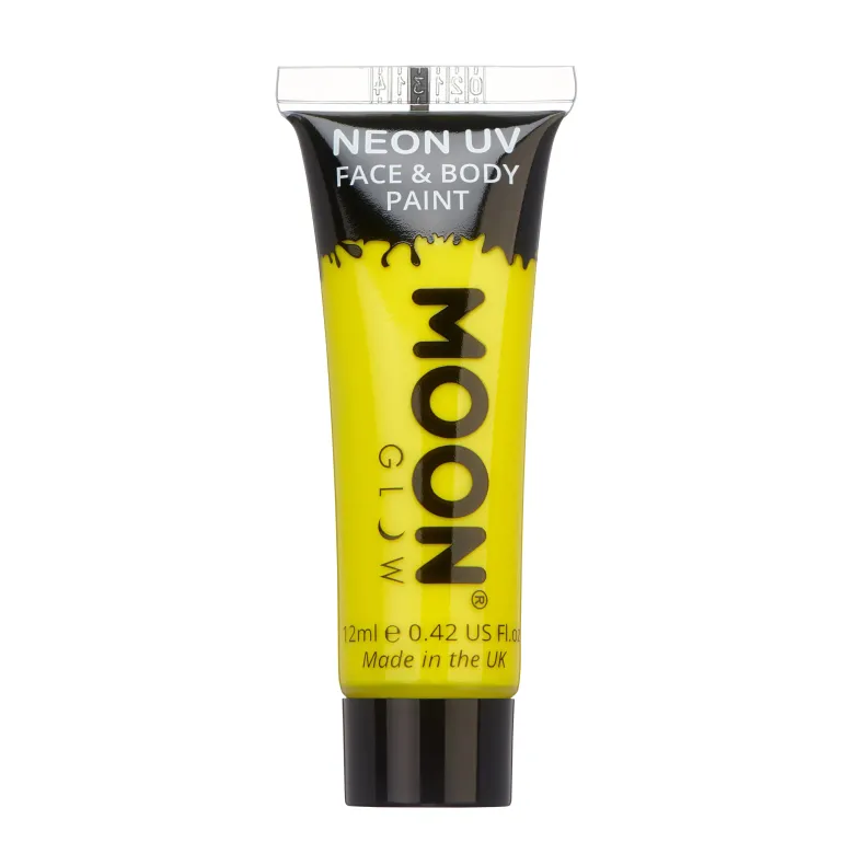 UV Krops- & Ansigtsmaling 12ml, Gul