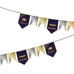 Vimpelguirlande "Congratulations", 6 meter