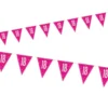 Vimpelguirlande - Pink Glitz Fødselsdag, 18 År