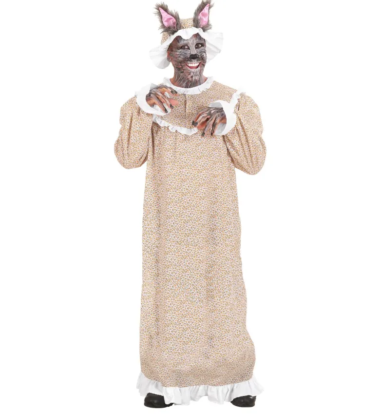 Voksen kostume: Bedstemor Ulv kostume